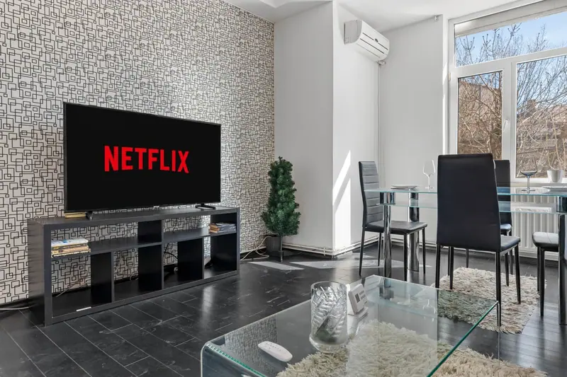 Apartament contemporan cu canapea albastră, Bd. Regina Maria, București, fotografia 7