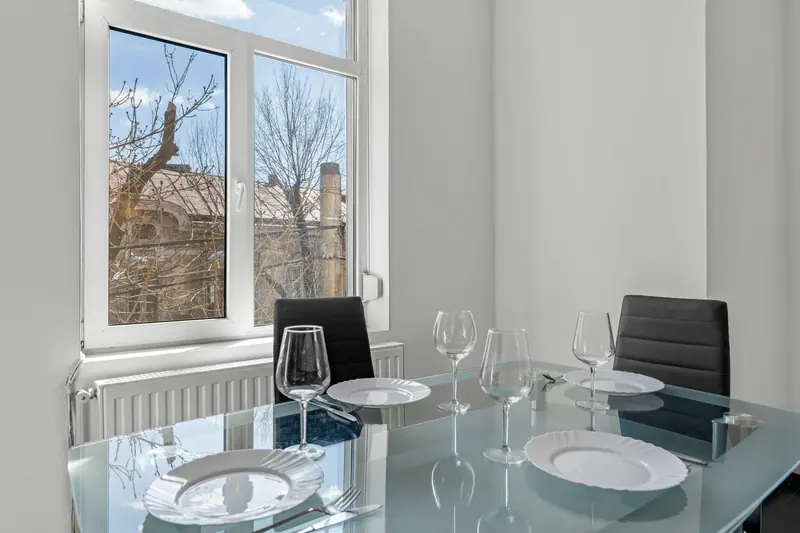 Apartament contemporan cu canapea albastră, Bd. Regina Maria, București, fotografia 8