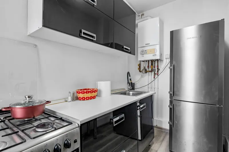 Apartament contemporan cu canapea albastră, Bd. Regina Maria, București, fotografia 12