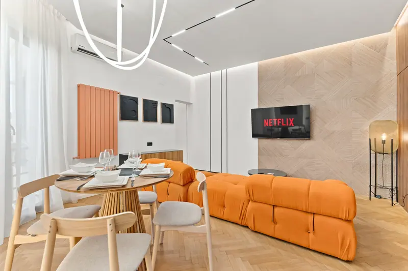 Apartament de design cu accente teracotă, Str. C.A. Rosetti, București, fotografia 4
