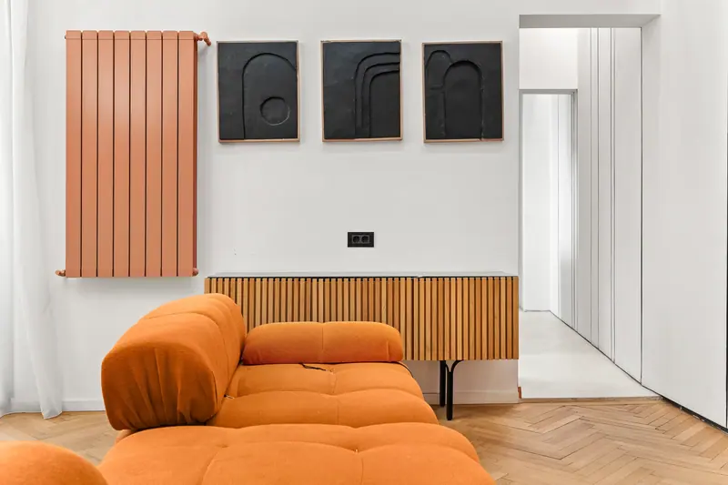 Apartament de design cu accente teracotă, Str. C.A. Rosetti, București, fotografia 7