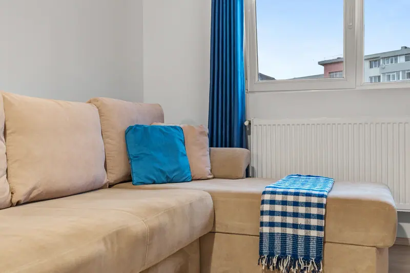 Apartament luminos cu accente albastre, București, fotografia 7