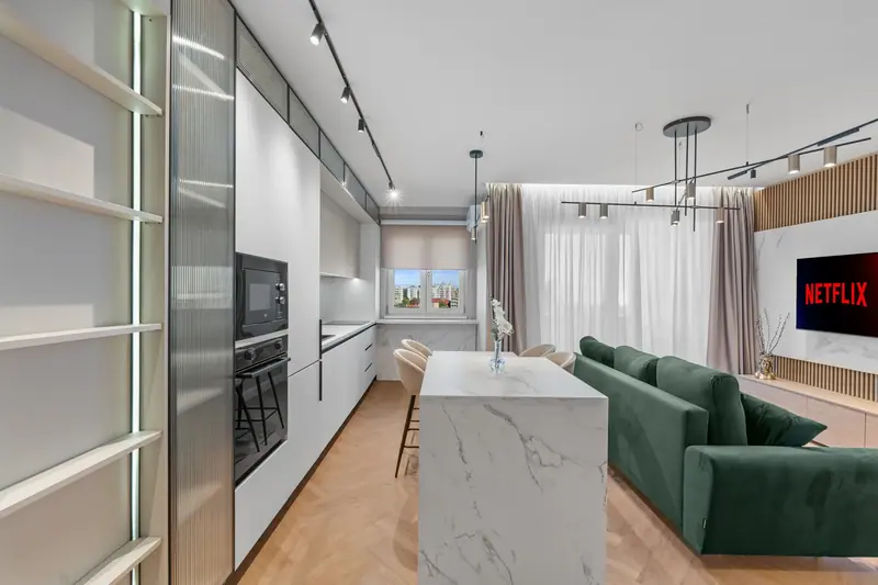 Apartament de lux cu insulă din marmură, Mihai Bravu, București, fotografia 5