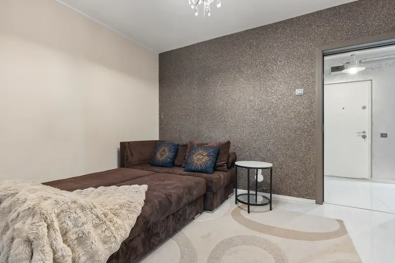 Apartament cu tapet texturat și bucătărie lucioasă, București, fotografia 7