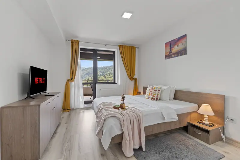 Apartament cu terasă și priveliște spre munte, Sinaia, Prahova, fotografia 13